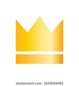 Ícone de coroa amarelo dourado design vetorial