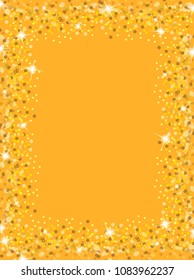 Golden yellow frame
