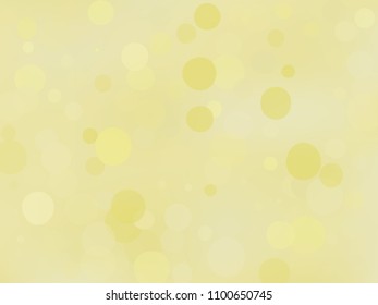 Golden yellow gradient background with bokeh effect. Abstract blurred pattern. Light background for banners, newsletters, social media, screensavers, covers. Vector illustration