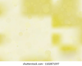 Golden yellow gradient background with bokeh effect. Abstract blurred pattern. Light background for banners, newsletters, social media, screensavers, covers. Vector illustration