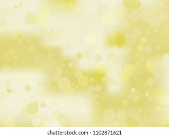 Golden yellow gradient background with bokeh effect. Abstract blurred pattern. Light background for banners, newsletters, social media, screensavers, covers. Vector illustration