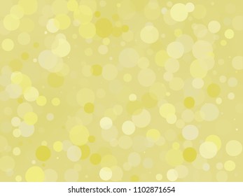 Golden yellow gradient background with bokeh effect. Abstract blurred pattern. Light background for banners, newsletters, social media, screensavers, covers. Vector illustration