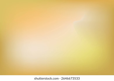 Golden Yellow Gradient Blur Background. Soft Abstract Warm Light Gradient Texture. EPS vector illustration