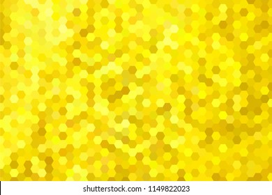 Golden yellow hexagon background. Vector illustration for Your design.