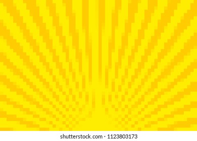 Golden yellow pixel background. Vector illustration for Your design.