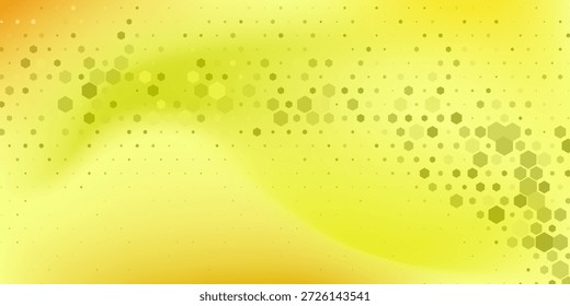 Goldener gelber Vektorhintergrund. abstrakte Darstellung von Sechsecken