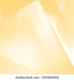 golden yellow watercolor graphic pattern with triangles and blurred areas, vector illustration