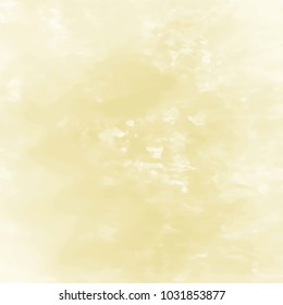 golden yellow watercolor marble stone pattern with different shaded areas and white brush strokes, vector illustration