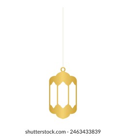 A golden-coloured lamp light adds to the nuances of Islamic religion in celebrating its great day with a hanging design adding to its elegance when presented.