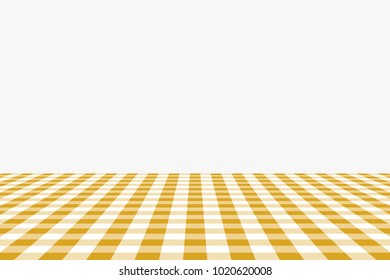 Goldenrod Gingham pattern. Texture from rhombus/squares for - plaid, tablecloths, clothes, shirts, dresses, paper, bedding, blankets, quilts and other textile products. Vector illustration.