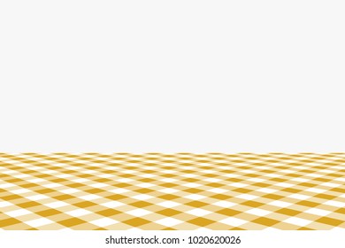 Goldenrod Gingham pattern. Texture from rhombus/squares for - plaid, tablecloths, clothes, shirts, dresses, paper, bedding, blankets, quilts and other textile products. Vector illustration.