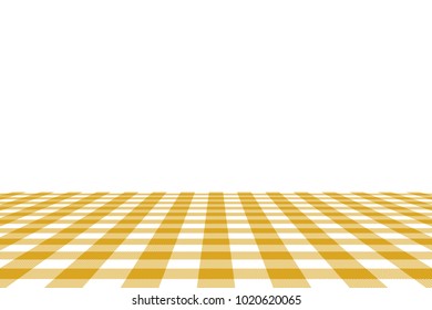 Goldenrod Gingham pattern. Texture from rhombus/squares for - plaid, tablecloths, clothes, shirts, dresses, paper, bedding, blankets, quilts and other textile products. Vector illustration.