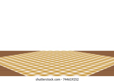 Goldenrod Gingham pattern. Texture from rhombus/squares for - plaid, tablecloths, clothes, shirts, dresses, paper, bedding, blankets, quilts and other textile products. Vector illustration.
