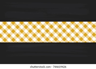 Goldenrod Gingham pattern. Texture from rhombus/squares for - plaid, tablecloths, clothes, shirts, dresses, paper, bedding, blankets, quilts and other textile products. Vector illustration.