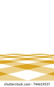 Goldenrod Gingham pattern. Texture from rhombus/squares for - plaid, tablecloths, clothes, shirts, dresses, paper, bedding, blankets, quilts and other textile products. Vector illustration.