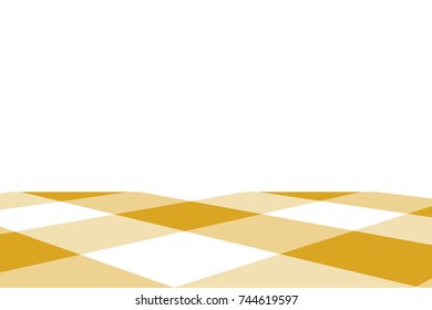 Goldenrod Gingham pattern. Texture from rhombus/squares for - plaid, tablecloths, clothes, shirts, dresses, paper, bedding, blankets, quilts and other textile products. Vector illustration.