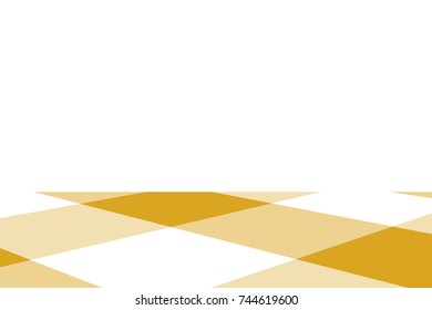 Goldenrod Gingham pattern. Texture from rhombus/squares for - plaid, tablecloths, clothes, shirts, dresses, paper, bedding, blankets, quilts and other textile products. Vector illustration.