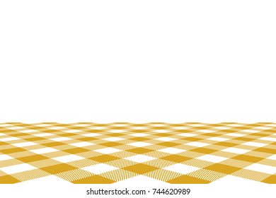 Goldenrod Gingham pattern. Texture from rhombus/squares for - plaid, tablecloths, clothes, shirts, dresses, paper, bedding, blankets, quilts and other textile products. Vector illustration.