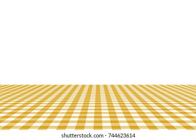 Goldenrod Gingham pattern. Texture from rhombus/squares for - plaid, tablecloths, clothes, shirts, dresses, paper, bedding, blankets, quilts and other textile products. Vector illustration.