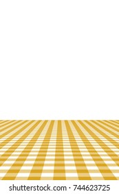 Goldenrod Gingham pattern. Texture from rhombus/squares for - plaid, tablecloths, clothes, shirts, dresses, paper, bedding, blankets, quilts and other textile products. Vector illustration.