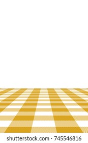 Goldenrod Gingham pattern. Texture from rhombus/squares for - plaid, tablecloths, clothes, shirts, dresses, paper, bedding, blankets, quilts and other textile products. Vector illustration.