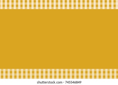 Goldenrod Gingham pattern. Texture from rhombus/squares for - plaid, tablecloths, clothes, shirts, dresses, paper, bedding, blankets, quilts and other textile products. Vector illustration.