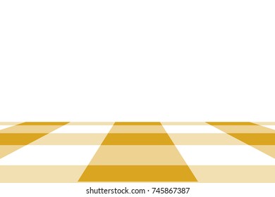 Goldenrod Gingham pattern. Texture from rhombus/squares for - plaid, tablecloths, clothes, shirts, dresses, paper, bedding, blankets, quilts and other textile products. Vector illustration.