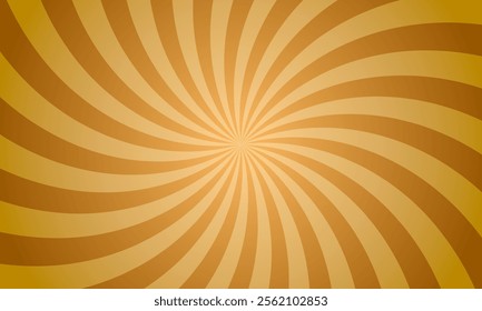 Golden-toned spiral swirl background with radiating curved lines, creating a dynamic, retro-inspired abstract design.
