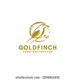 plantilla de diseño de vector de logotipo de goldfinch