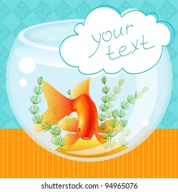 goldfish in an aquarium