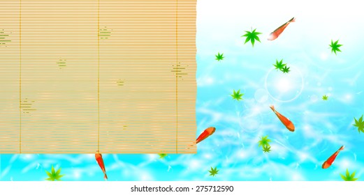 Goldfish blind background