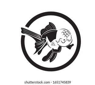 Goldfish Chef attractive vector logo