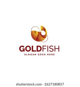 Goldfish Colorful Logo Design Template