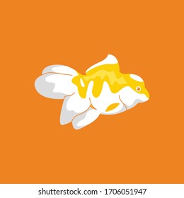 Goldfish Flat Vector Minimalist Illustration