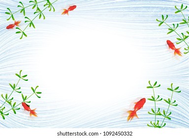 水草 金魚 のイラスト素材 画像 ベクター画像 Shutterstock