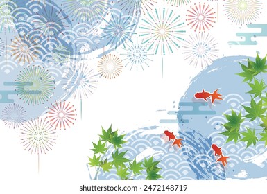 goldfish hot weather fireworks background