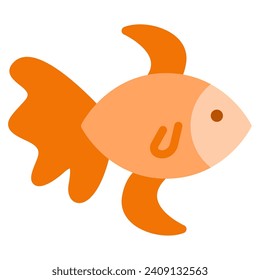 Goldfish Icon Illustration for web, app, infographic, etc