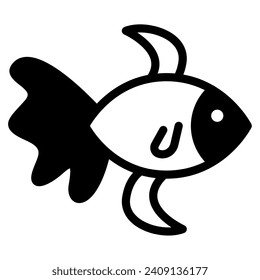 Goldfish Icon Illustration for web, app, infographic, etc