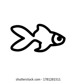 goldfish icon or logo isolated sign symbol vector illustration - high quality black style vector icons
