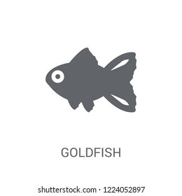 Goldfish icon. Trendy Goldfish logo concept on white background from animals collection. Suitable for use on web apps, mobile apps and print media.