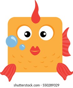 Goldfish Icon - Vector Illustration