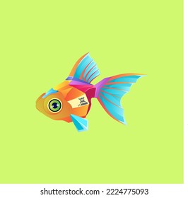 goldfish illustration vector for your design purposes