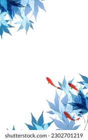 Goldfish Japanese Pattern Summer Background