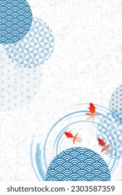 Goldfish Japanese Pattern Summer Background