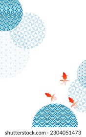 Goldfish Japanese Pattern Summer Background