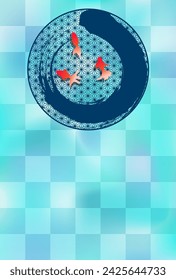Goldfish Japanese Pattern Summer Background