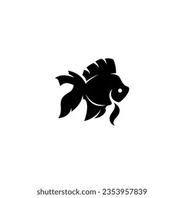 Goldfish logo design vector template