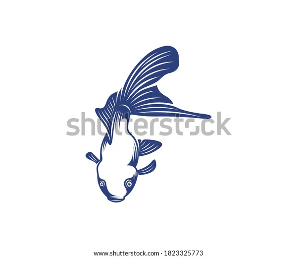 Goldfish Logo Design Vector Template Goldfish Stock Vector Royalty Free