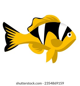 goldfish logo illustration on white background