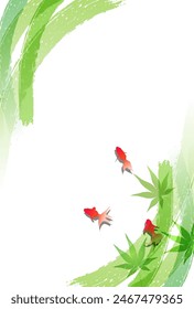 goldfish maple hot weather background